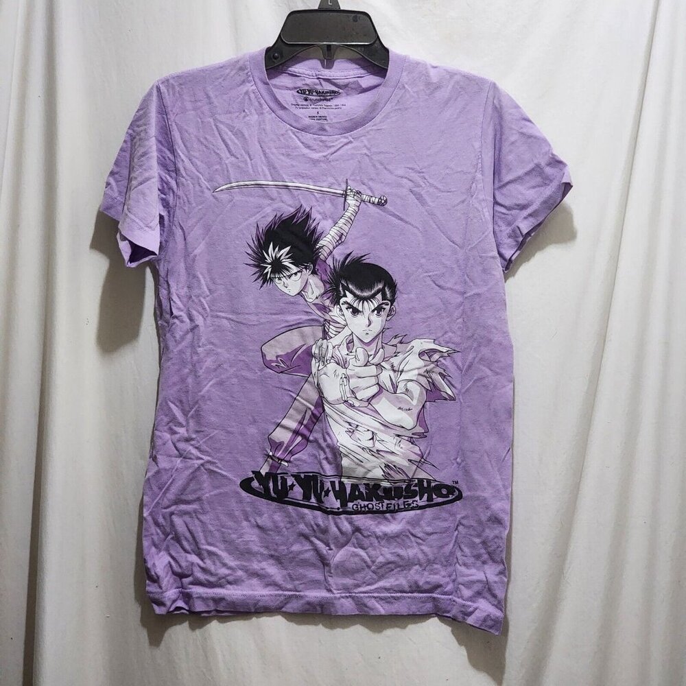 Yu Yu Hakusho Ghost Files Lavender t-shirt crunchyroll anime comics S